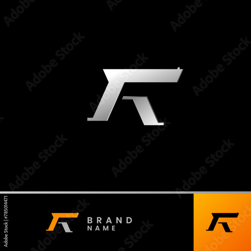 Letter F or FA abstract logo. This sophisticated design embodies strategic prowess and innovation