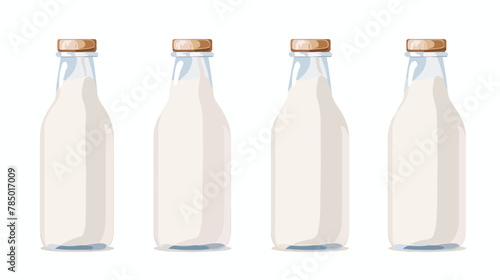Bottle Milk Icon. Dairy Symbol. Vector illustration i