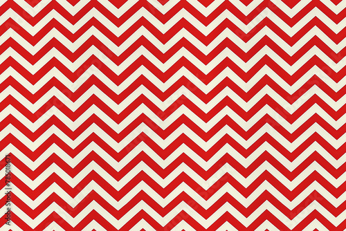 Classic red and white chevron pattern
