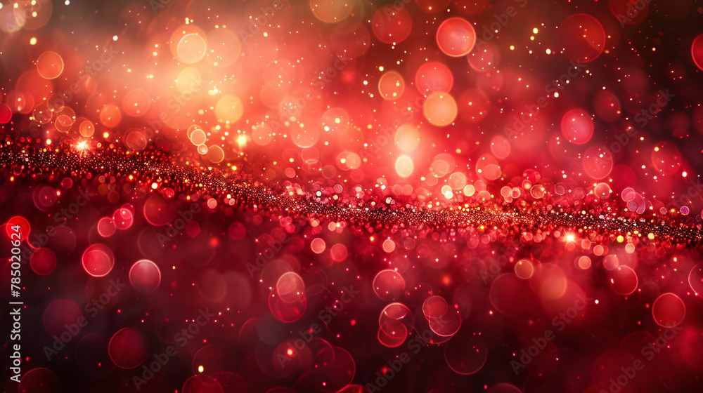 Abstract red bokeh background with particles, abstract red particles concept illustration Abstract red bokeh background with particles, abstract red particles concept illustration