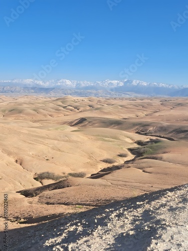 Agafay desert near to Marrakesh city