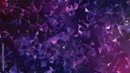 Dark Purple vector triangle mosaic template. Colorful