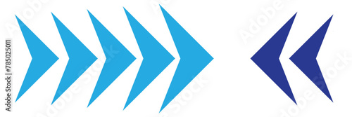 right blue arrow icon