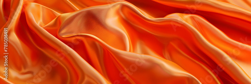 orange silk background,Cloth,Orange Flag Ruffled Beautifully Waving Macro Close-Up Shot 3D Rendering