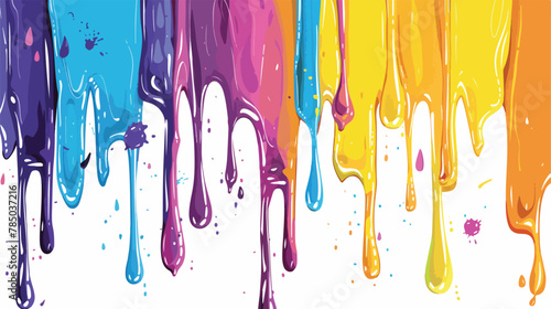 Digital illustration of drip in colour background 