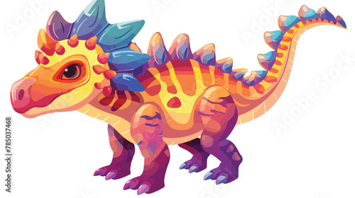 Dino icon. Isometric of dino vector icon for web desi