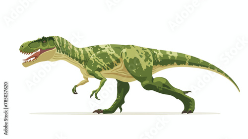 Dinosaur green card concept illustration Vector illustration © Tech