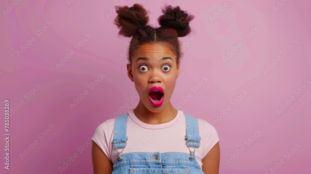 A Woman's Astonished Expression A Woman's Astonished Expression