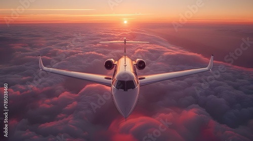 Skybound Elegance: Serene Horizons in Luxe Flight. Concept Cloud Nine Adventures, Celestial Escapes, Skyward Soarings, Heavenly Havens, Airborne Dreams