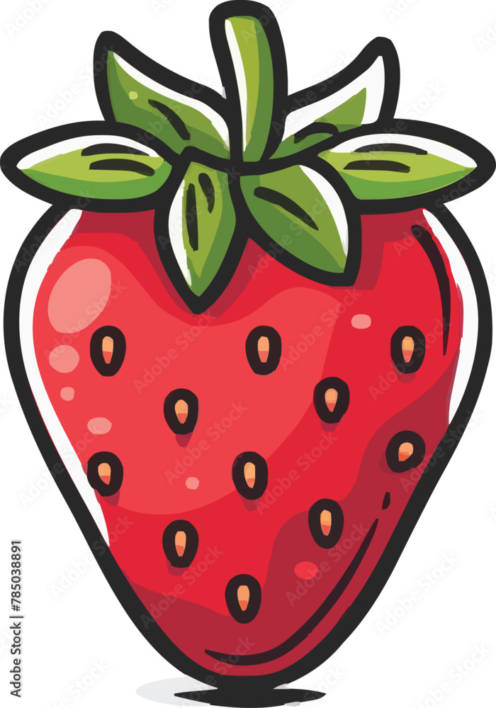 Obraz premium strawberry vector