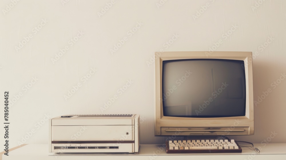 Old mainframe processing units showcased in a white minimalist setting a dialogue between computing power and design simplicity Old mainframe processing units showcased in a white minimalist setting a dialogue between computing power and design simplicity