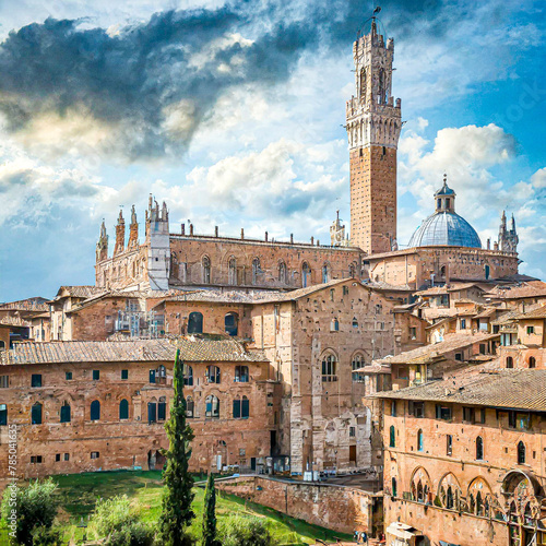 Generative Image Of Siena Italy photo