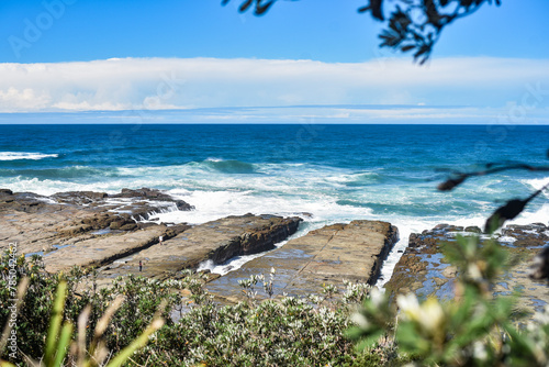 Wild surf at Norah Heads, NSW photo