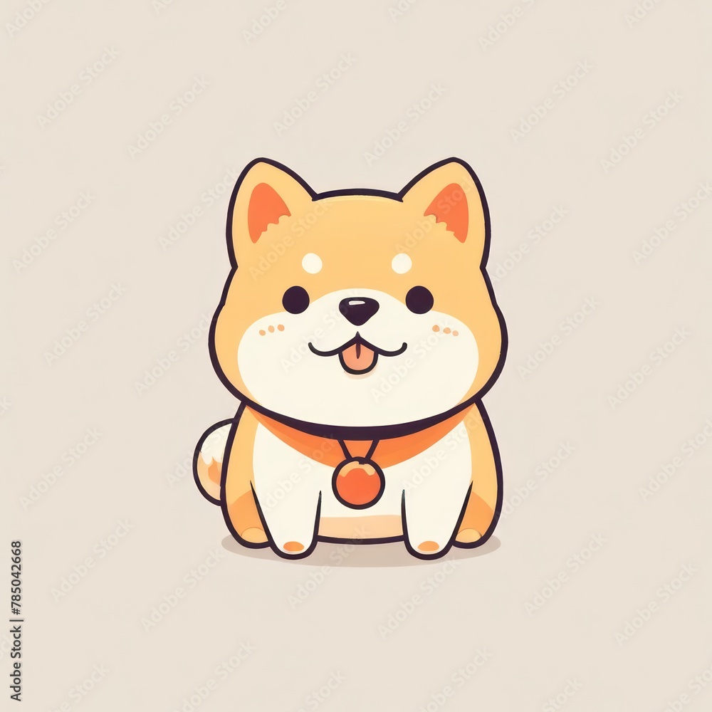 Happy cartoon chiba puppy cute illustration
Happy cartoon chiba puppy cute illustration