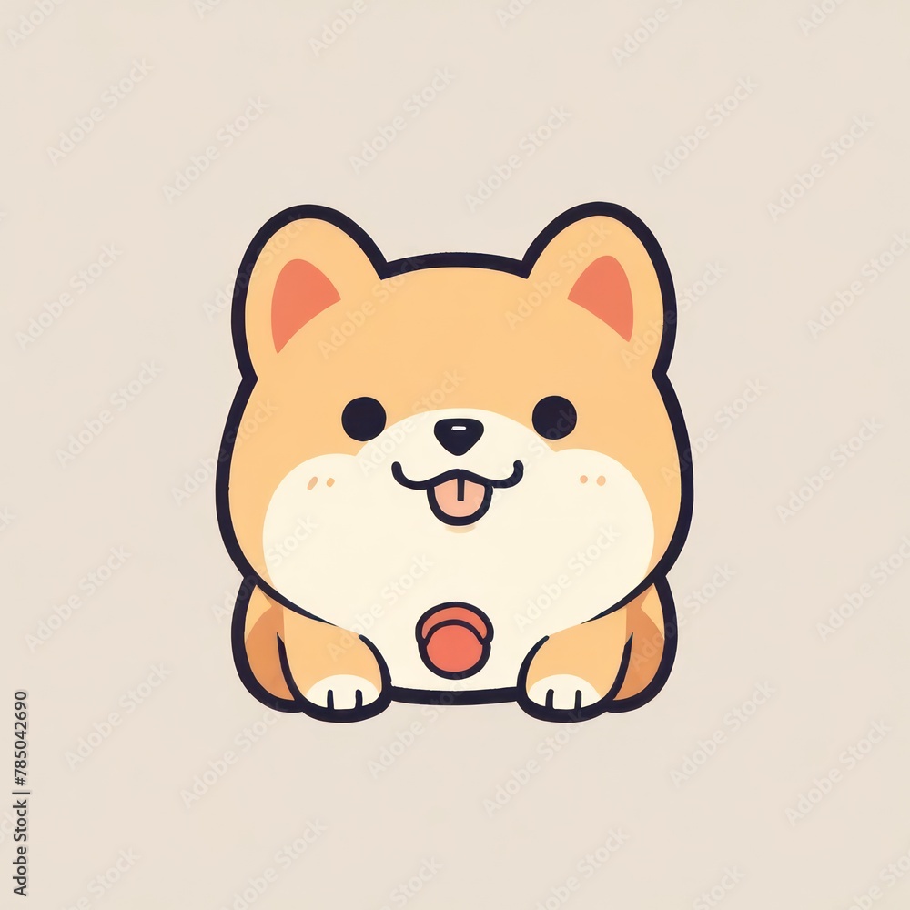 Happy cartoon chiba puppy cute illustration
Happy cartoon chiba puppy cute illustration