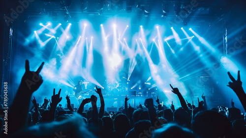 Night Concert Festival with Blur Spotlight