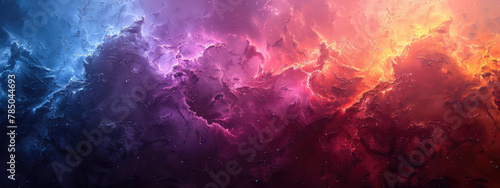 Abstract background, dark purple and red gradient, dark blue and orange color gradients on the edges. Created with Ai
