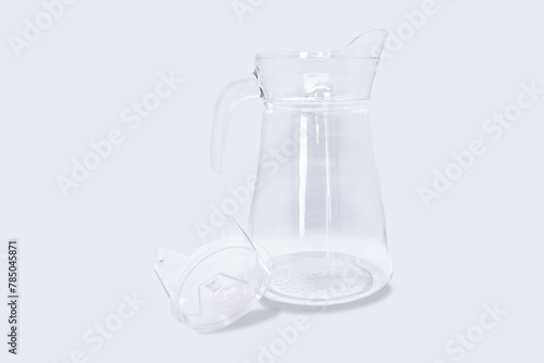 a clear glass beaker suitable for water, tea or coffe mockup 3D