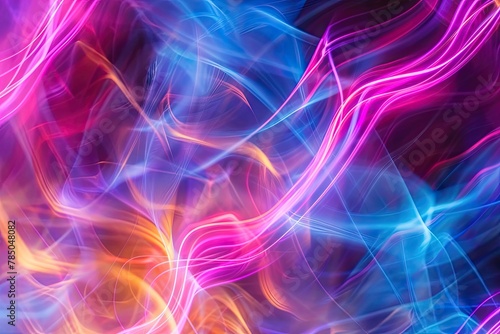abstract light background, abstract colorful background with bright neon rays and glowing lines Pink red blue looping background Speed of light 