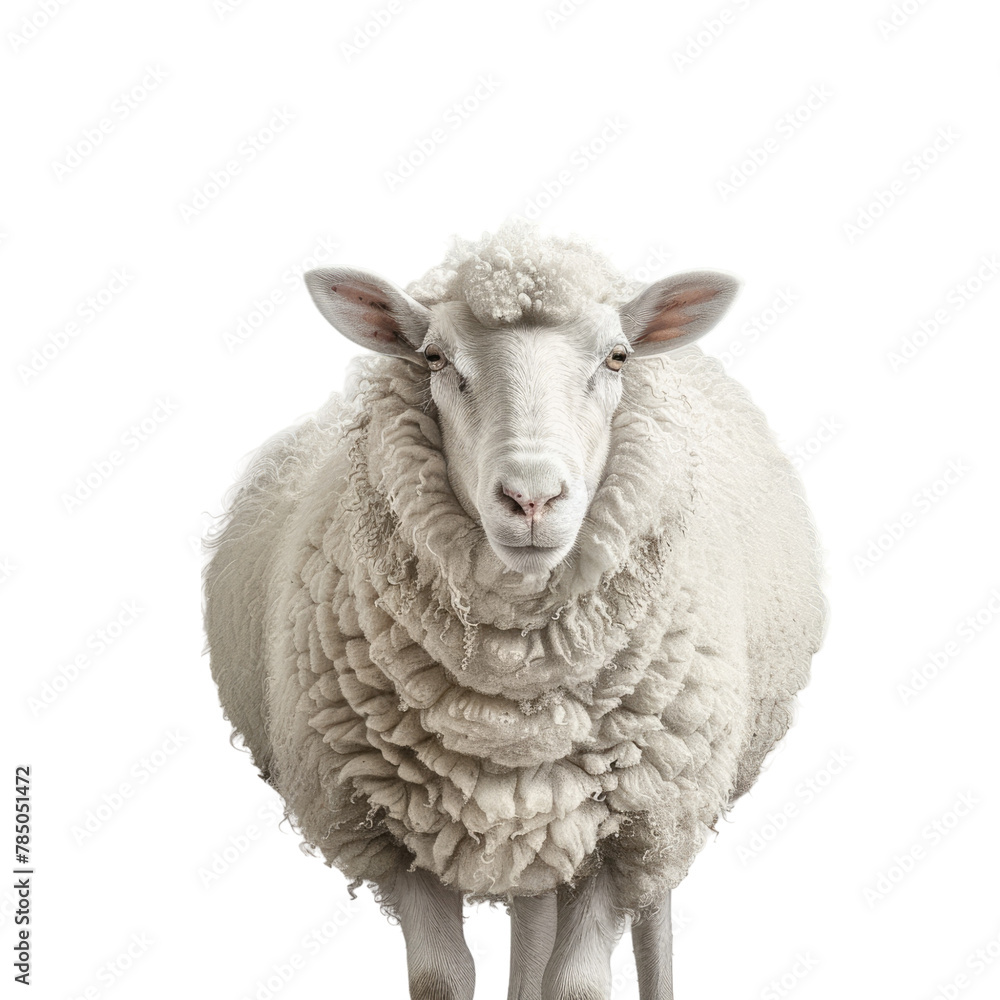 Sheep white background