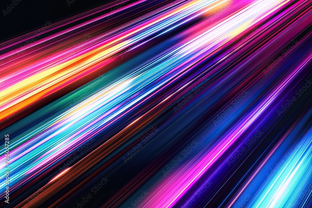 Speed Motion Stripe Neon Colorful Abstract Blue Blurred Prism Spectrum Lines Black Background Dark Bright Speed Motion Stripe Neon Colorful Abstract Blue Blurred Prism Spectrum Lines Black Background Dark Bright