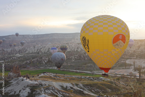 hot air balloons in cappadocia (Turkey)