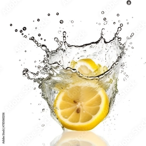 Fresh Lemon and splash of water