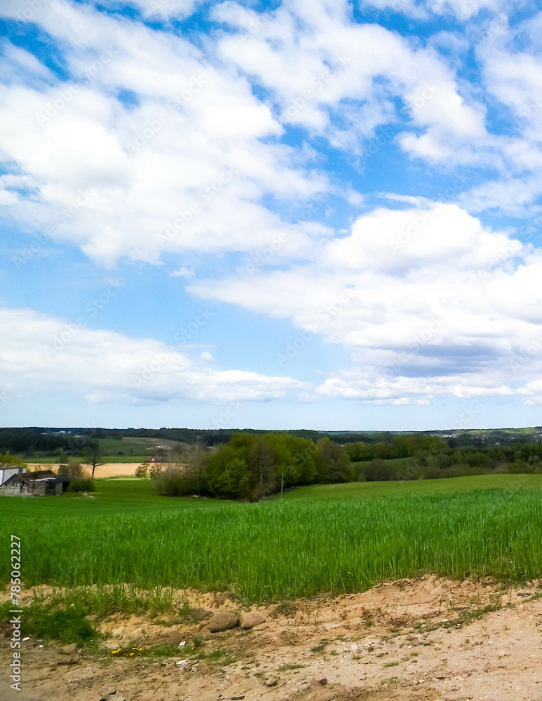Fields and meadows of Wiezyca. Kashubia Region. Poland Fields and meadows of Wiezyca. Kashubia Region. Poland