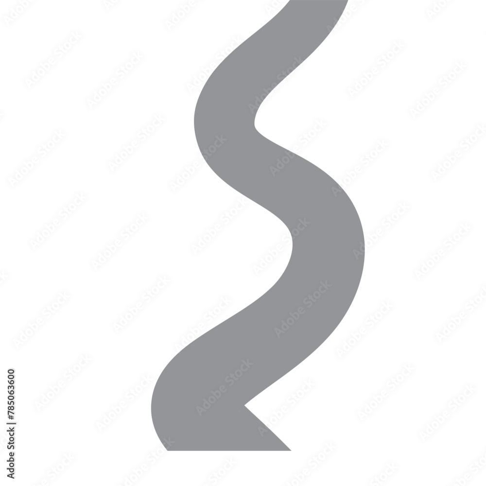 Naklejka premium Illustration of paved road