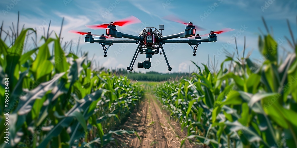 Drone Equipped with Weather Monitoring Device Soaring Over Cornfield for Climate Data Collection and Optimal Harvest Prediction Drone Equipped with Weather Monitoring Device Soaring Over Cornfield for Climate Data Collection and Optimal Harvest Prediction