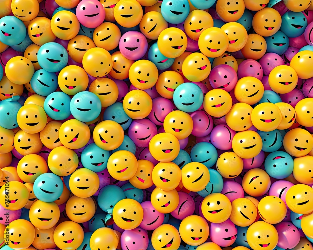 Happy and laughing emoticon 3D rendering Happy and laughing emoticon 3D rendering