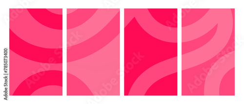 Creative concept modern template design. Set of abstract pink background, mother, love, valentine color. Vector illustration © mailvelous