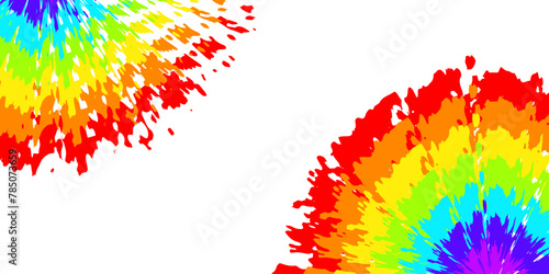 Abstract crayons rainbow color background, rainbow spectrum. Vector illustration © mailvelous