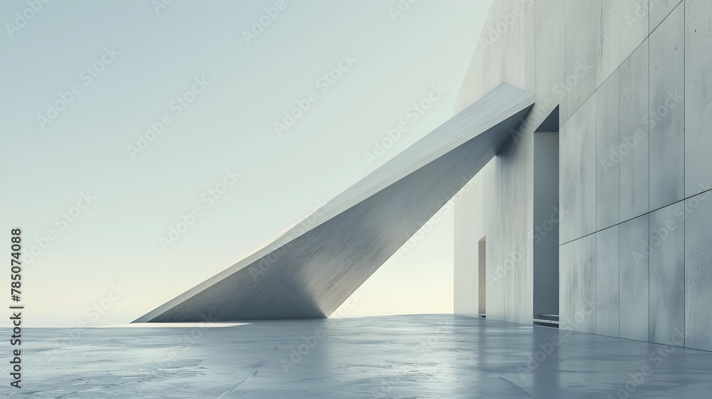 Towering Minimalist Architecture Stands in Solitary Splendor Against Expansive Sky for Product Showcase Towering Minimalist Architecture Stands in Solitary Splendor Against Expansive Sky for Product Showcase