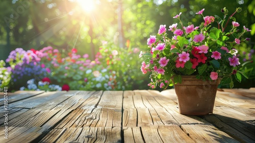 table top outdoor summer time photo realistic for mock up © Nouman Ashraf