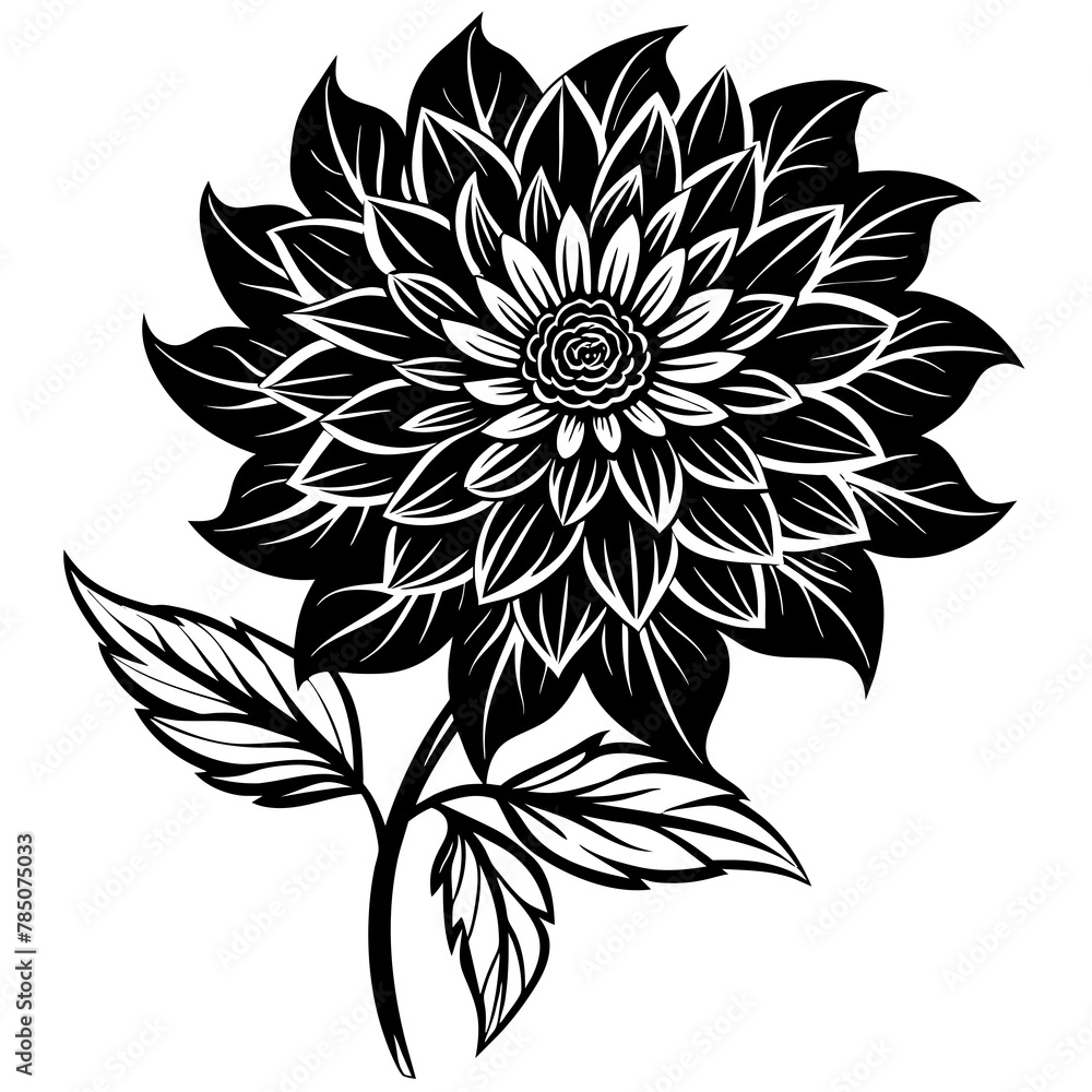 Flower vector illustration.
Flower vector illustration.