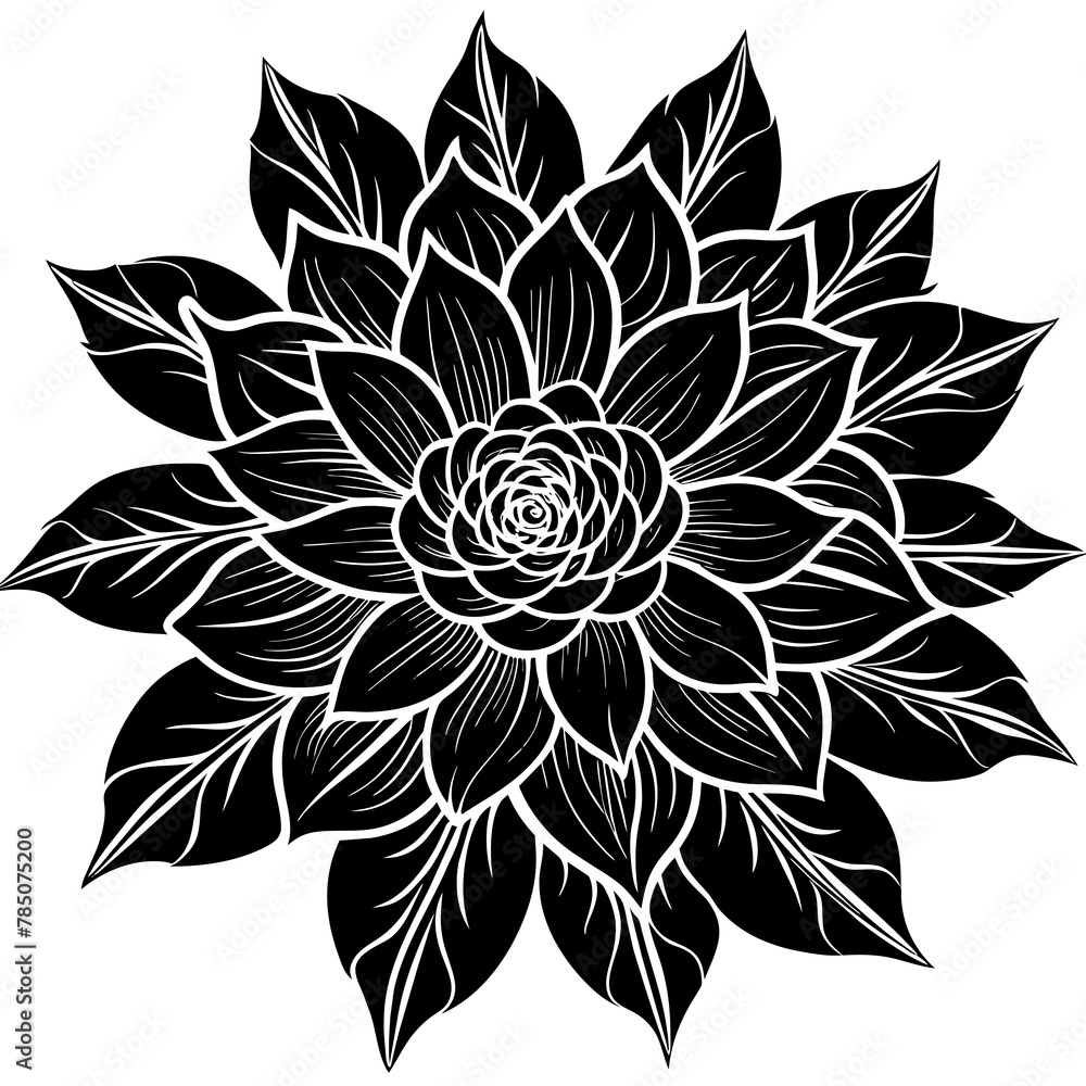 Flower vector illustration.
Flower vector illustration.