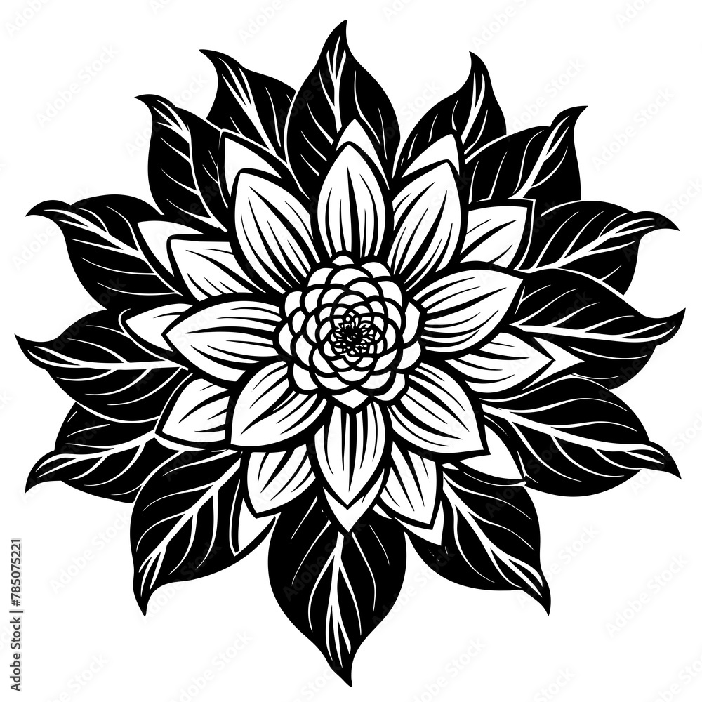 Flower vector illustration.
Flower vector illustration.