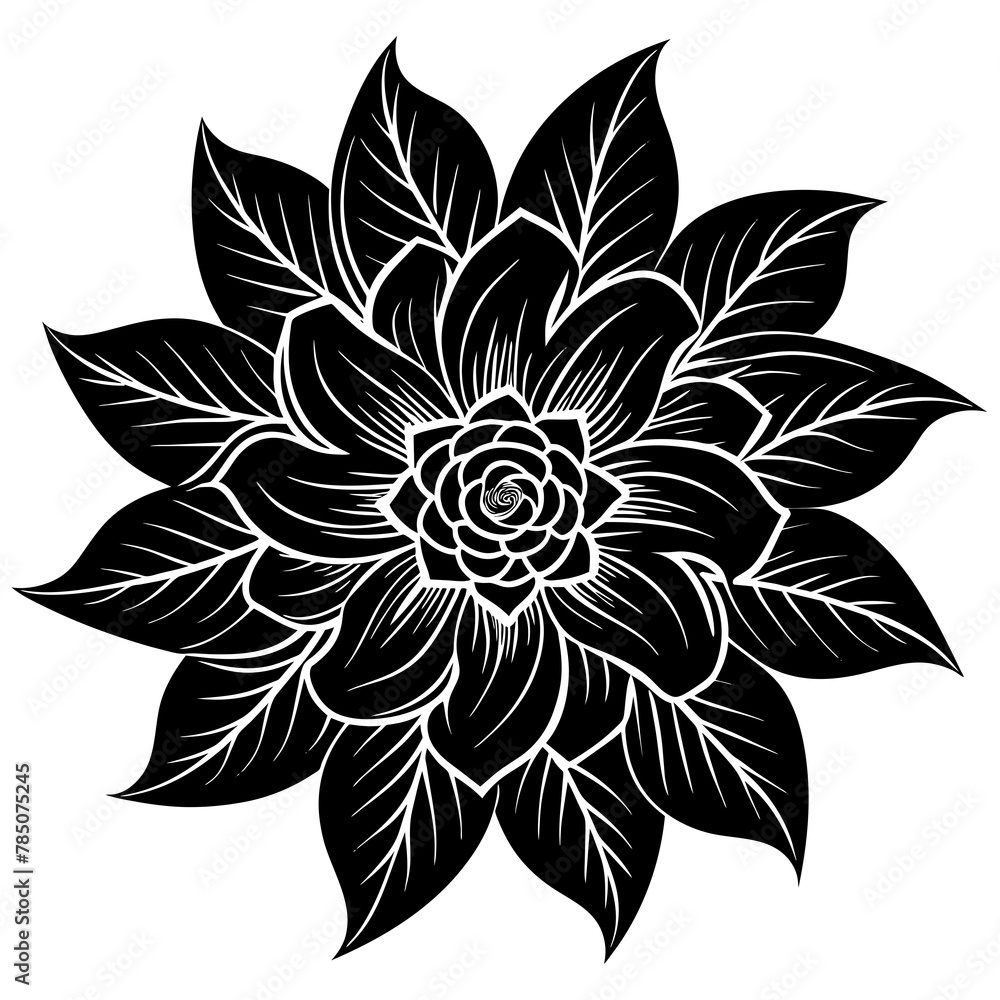Flower vector illustration.
Flower vector illustration.