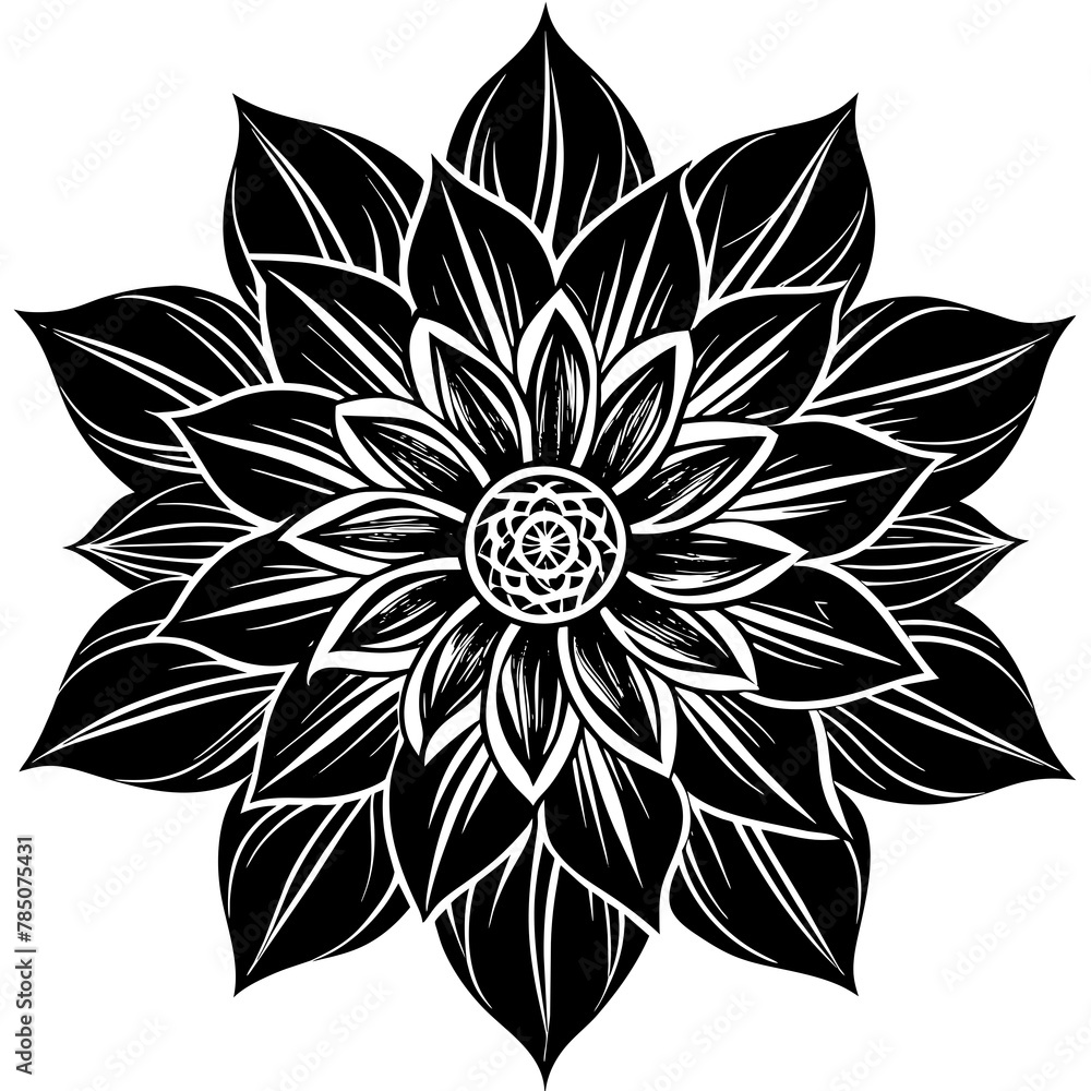 Flower vector illustration.
Flower vector illustration.