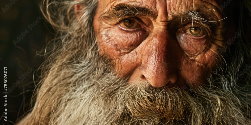 old man with grey beard, biblical character old man with grey beard, biblical character