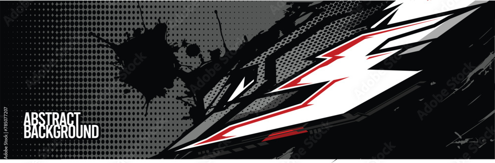Car wrap decal designs. Abstract racing and sport background for racing livery or daily use car vinyl sticker. Vector eps 10. Car wrap decal designs. Abstract racing and sport background for racing livery or daily use car vinyl sticker. Vector eps 10.