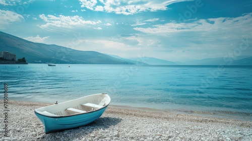 above, beach, coastal feature, dry, empty, fisher - role, fishing, fishing industry, freshwater fishing, gravel, greece, horizon, horizontal, journey, moored, nautical vessel, outdoors, paddling, pebb photo