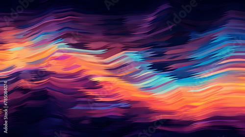 Digital modern psychedelic glitch art abstract graphic poster web page PPT background