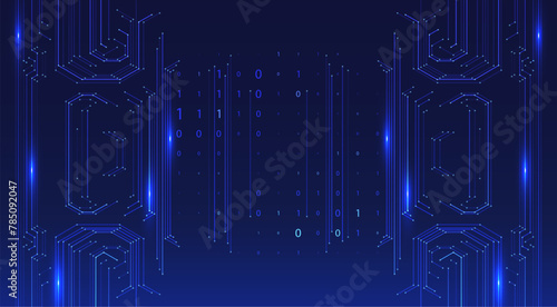 Abstract futuristic circuit board background.