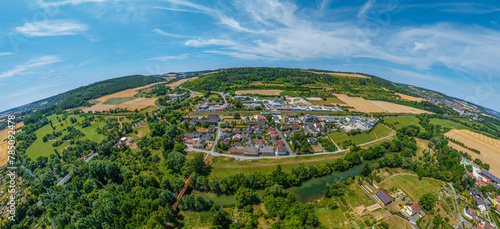 Blick auf die Region Königshofen im badischen Taubertal  photo