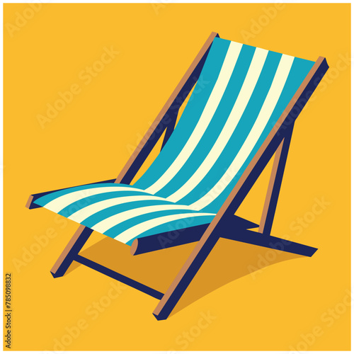 beach chair silhouette 