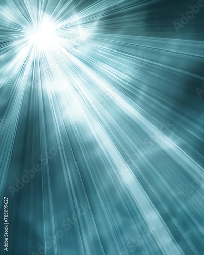 Universal abstract gray blue background with beautiful rays of illumination shining through