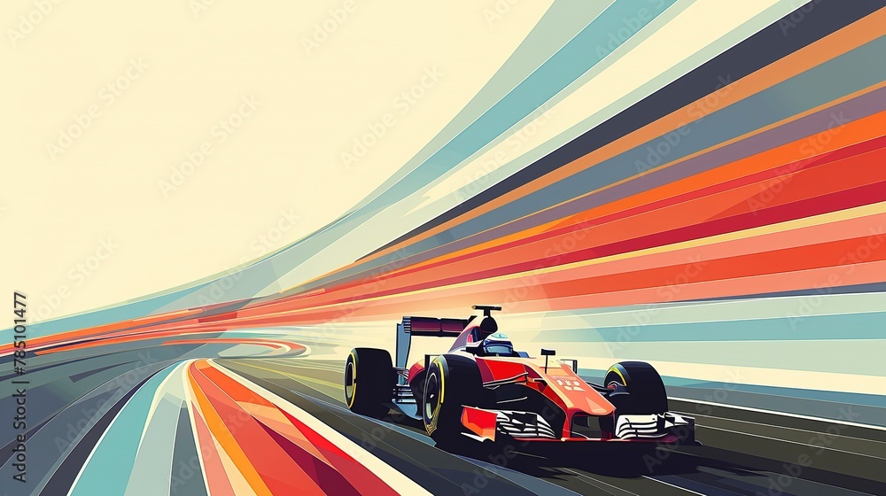 Obraz premium Formula 1 Illustration