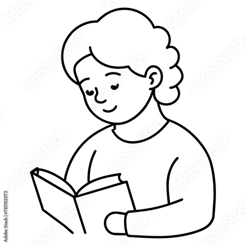 parent reading a book